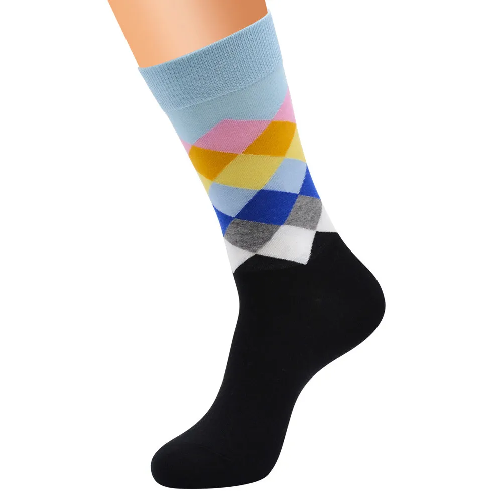 Носки для бега мужские Calcetines Hombre спортивные носки модные хлопковые цветные со