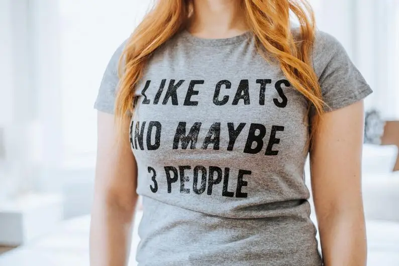 

I Like Cats I Love Mama и может быть 3 человек футболка I Love Mama хлопковые рубашки размера плюс с круглым вырезом Графический I Love Mama, футболка с коротким ...