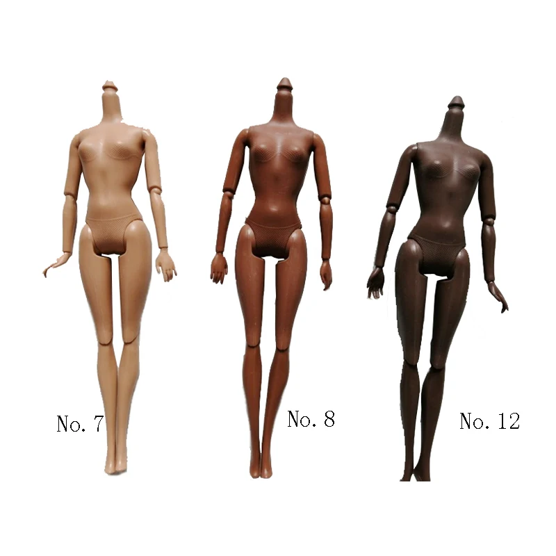 

1 PC African Nude Doll without Head for Girls Dolls Baby Movable 11 Joints African Doll Toy Accessories Birthday Gifts