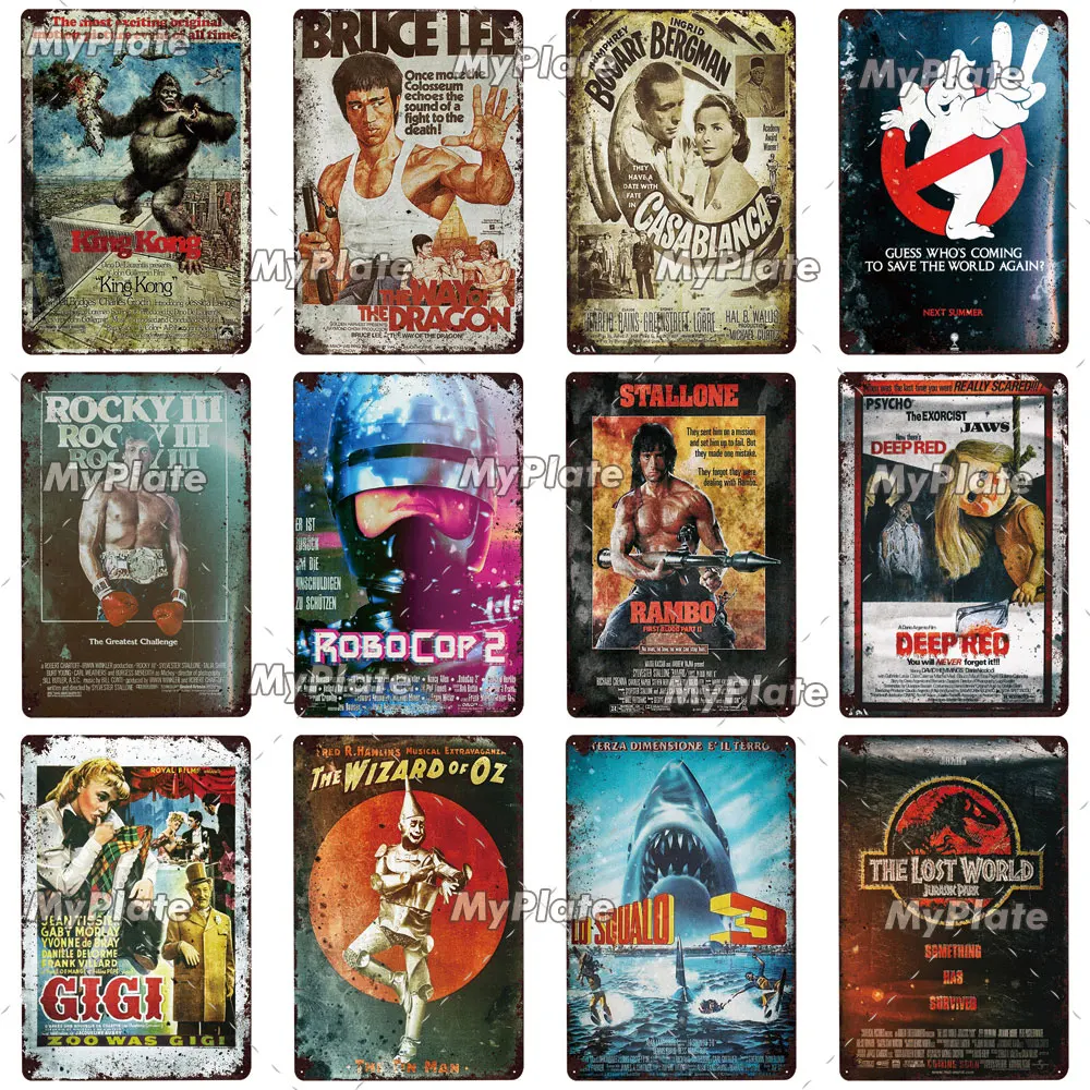90 е пленочный постер металлическая табличка винтажная Жестяная Табличка с