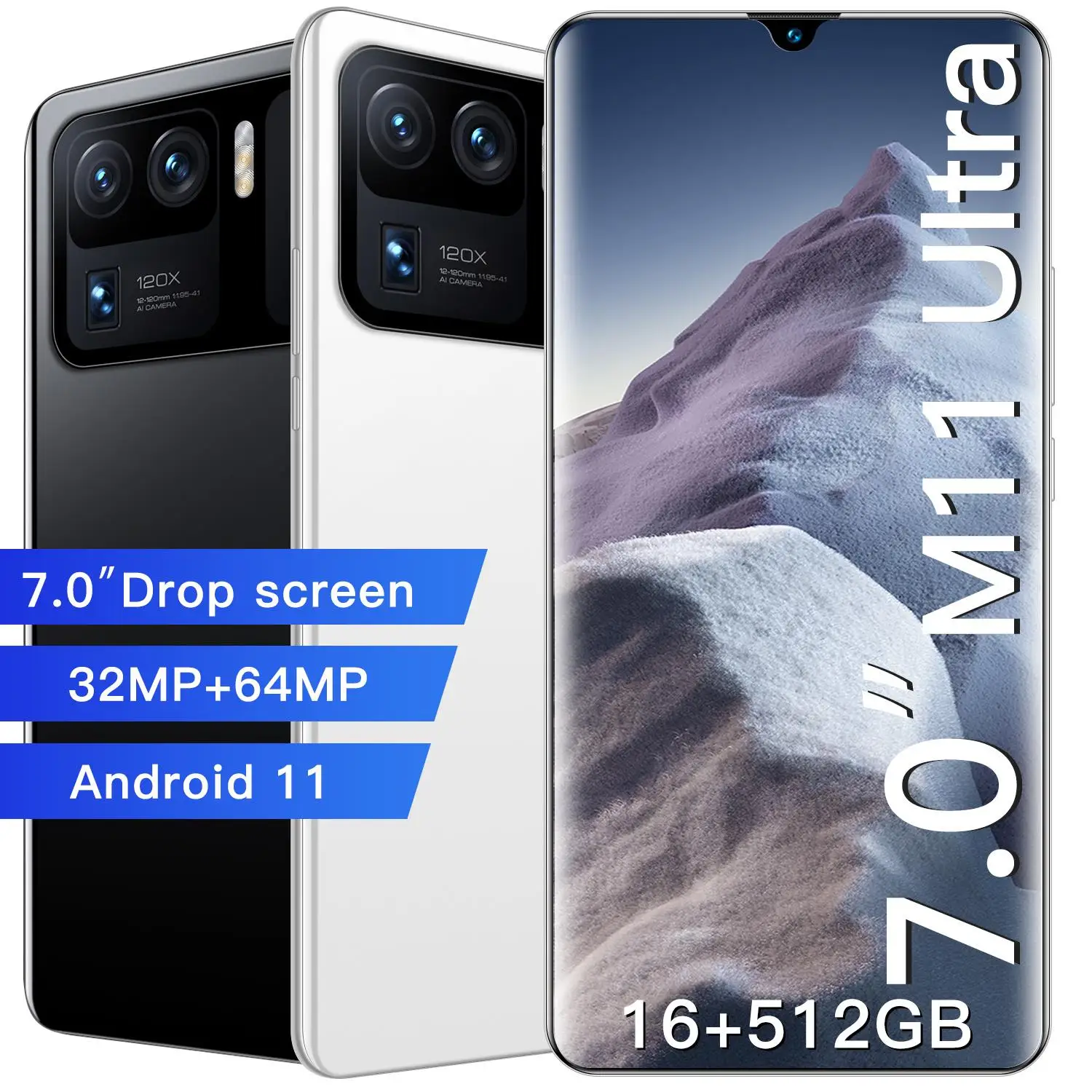 M11 ультра смартфоны последняя модель с 16 Гб + 512 ГБ 7 0 дюйма дешевый сотовый телефон