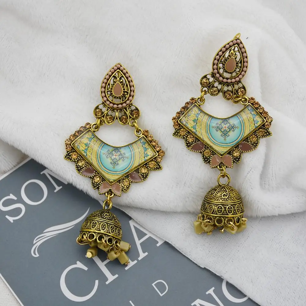 

New Long Earring Temperament is Versatile and out of the Bohemian Style With Bells Bronze style Celebrity Style.