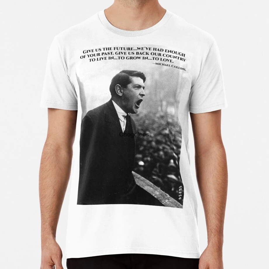 Мужская рубашка футболка с изображением Майкла Коллинза мотивом фильма будущее