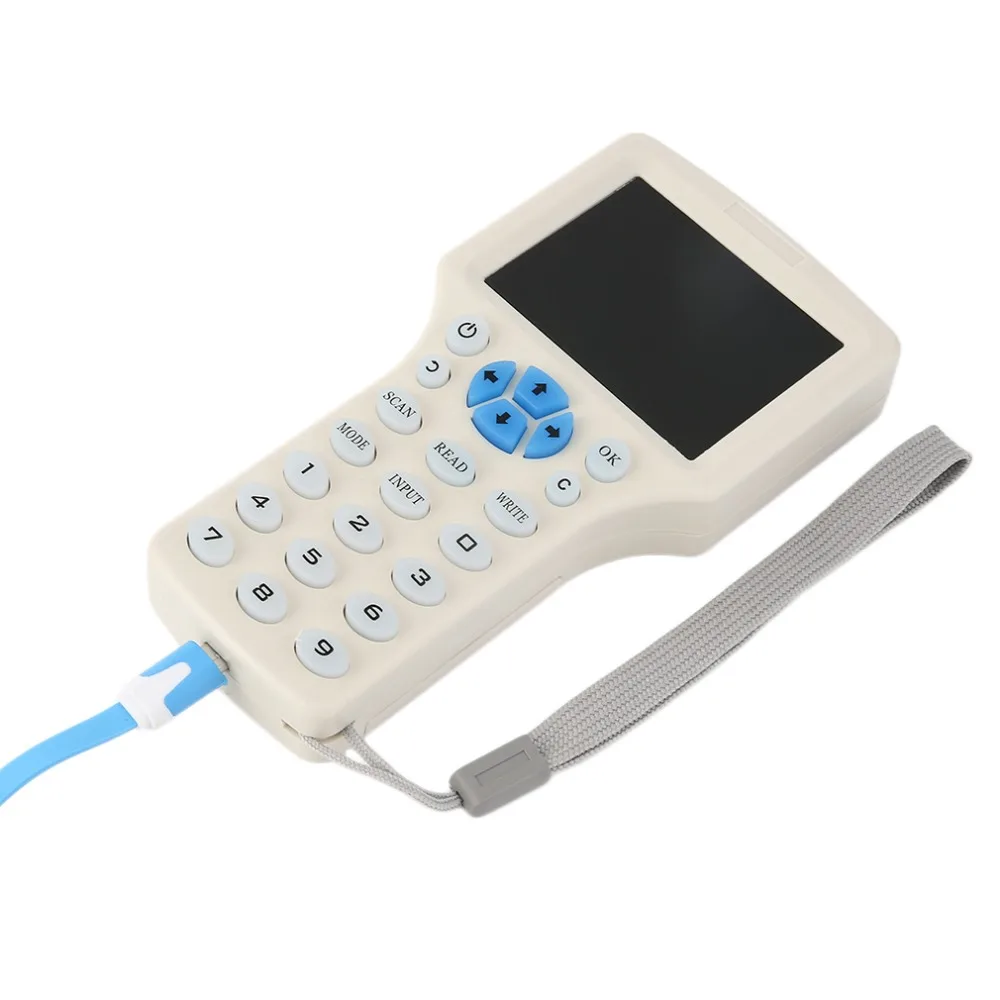Английский 10 Частотный RFID копировальный аппарат ID ic-считыватель писатель копия M1 13,56 МГц зашифрованный Дубликатор программатор USB NFC UID тег ключ карта