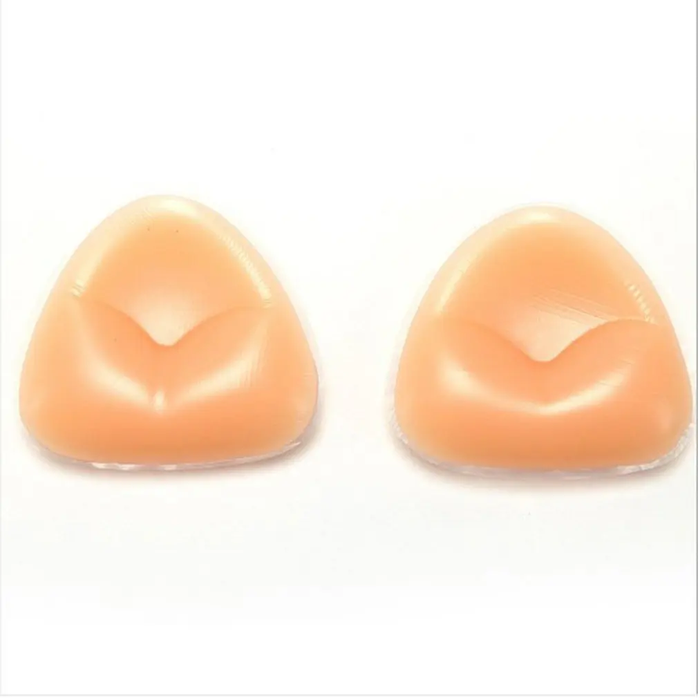 

1 Pair Silicone Triangle Bikini Swimsuit Bra Inserts Breast Enhancer Removeable Invisable Push Up Lift Bra Pads Ladies Lingerie