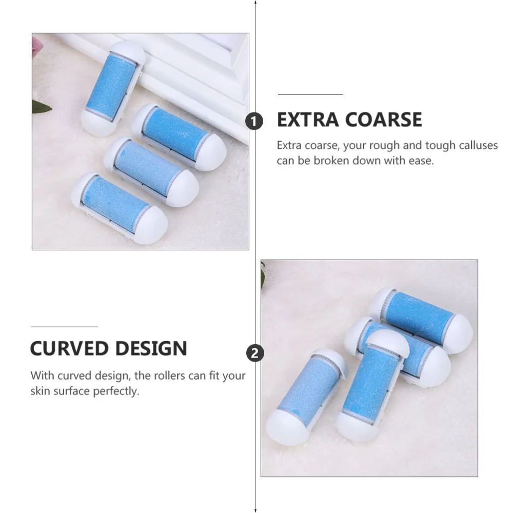 

12pcs Extra Coarse Replacement Roller Refill Heads for Electronic Foot File