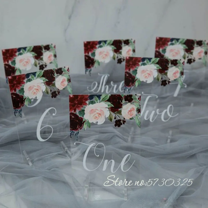 Акриловые цифры для стола декор свадебной вечеринки прозрачные акриловые