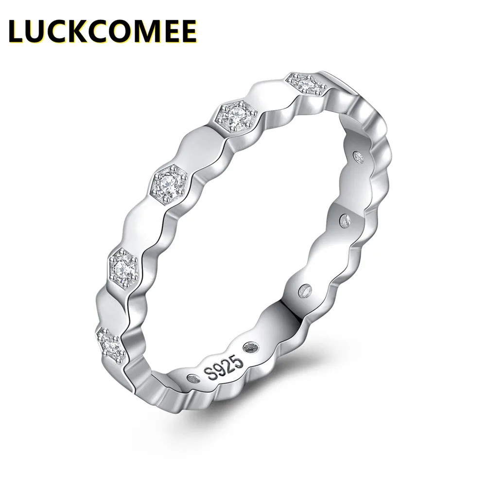 

Женское кольцо LUCKCOMEE, из серебра 925 пробы, с инкрустацией