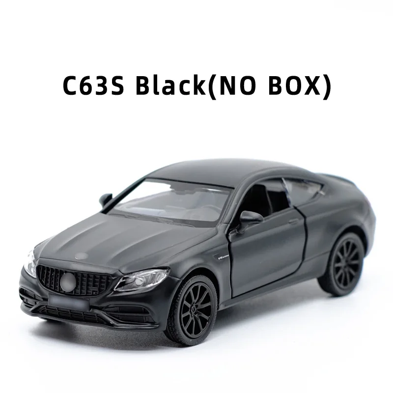 C63S BLACK(NO BOX) Новое поступление RMZ город 1:36 C63S/GTS спортивный автомобиль сплав литья под давлением модель автомобиля игрушка с откатом для детей Подарки Игрушка коллекция - Цвет: C63S BLACK(NO BOX)