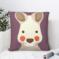 kangaroo animal square pillowcase cushion cover cute zip home decorative pillow case room nordic 4545cm