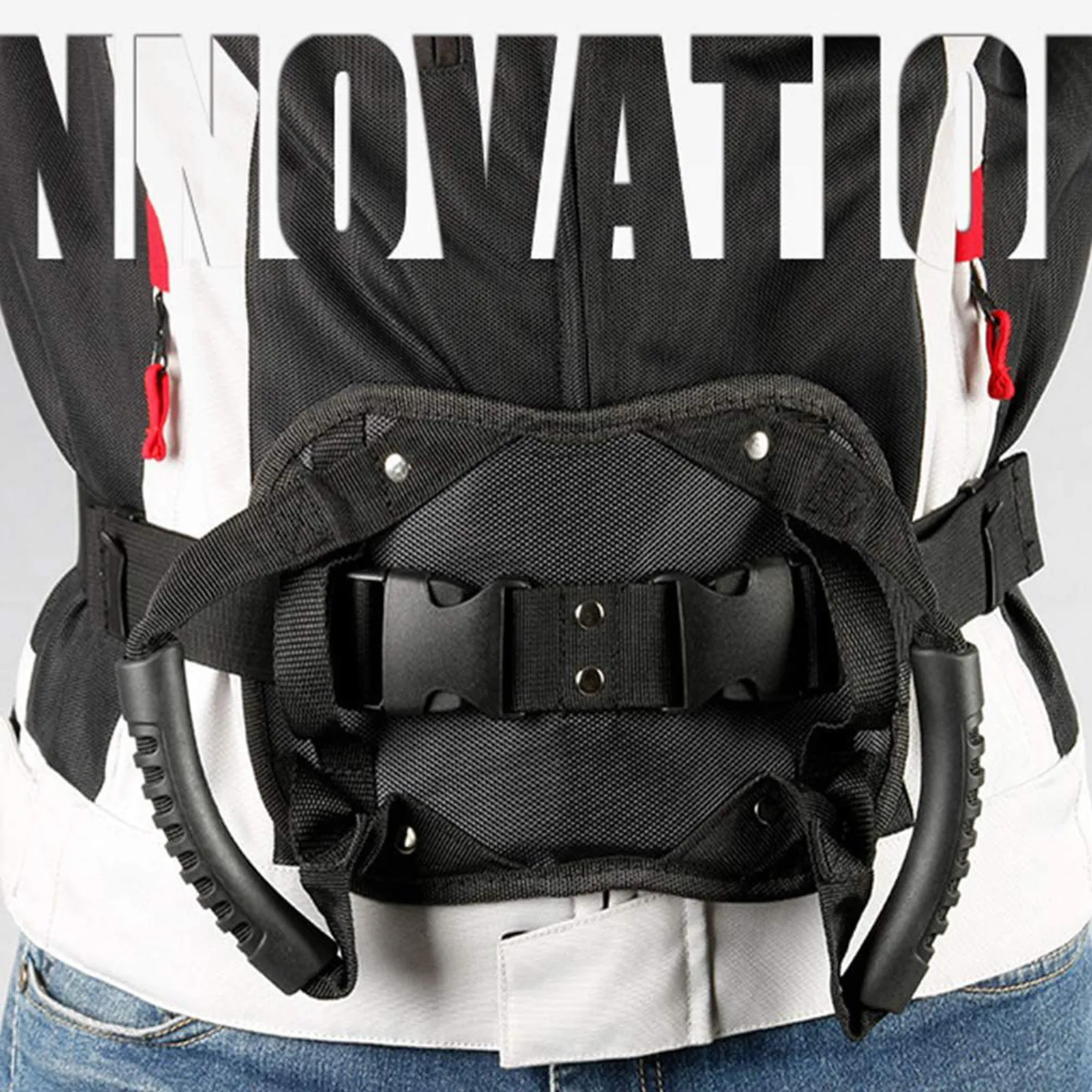 

Children's Motorcycle Safety Belt Adjustable Rear Seat Passenger Grip Grab Handle Non-slip Strap Carrier For Child Safe