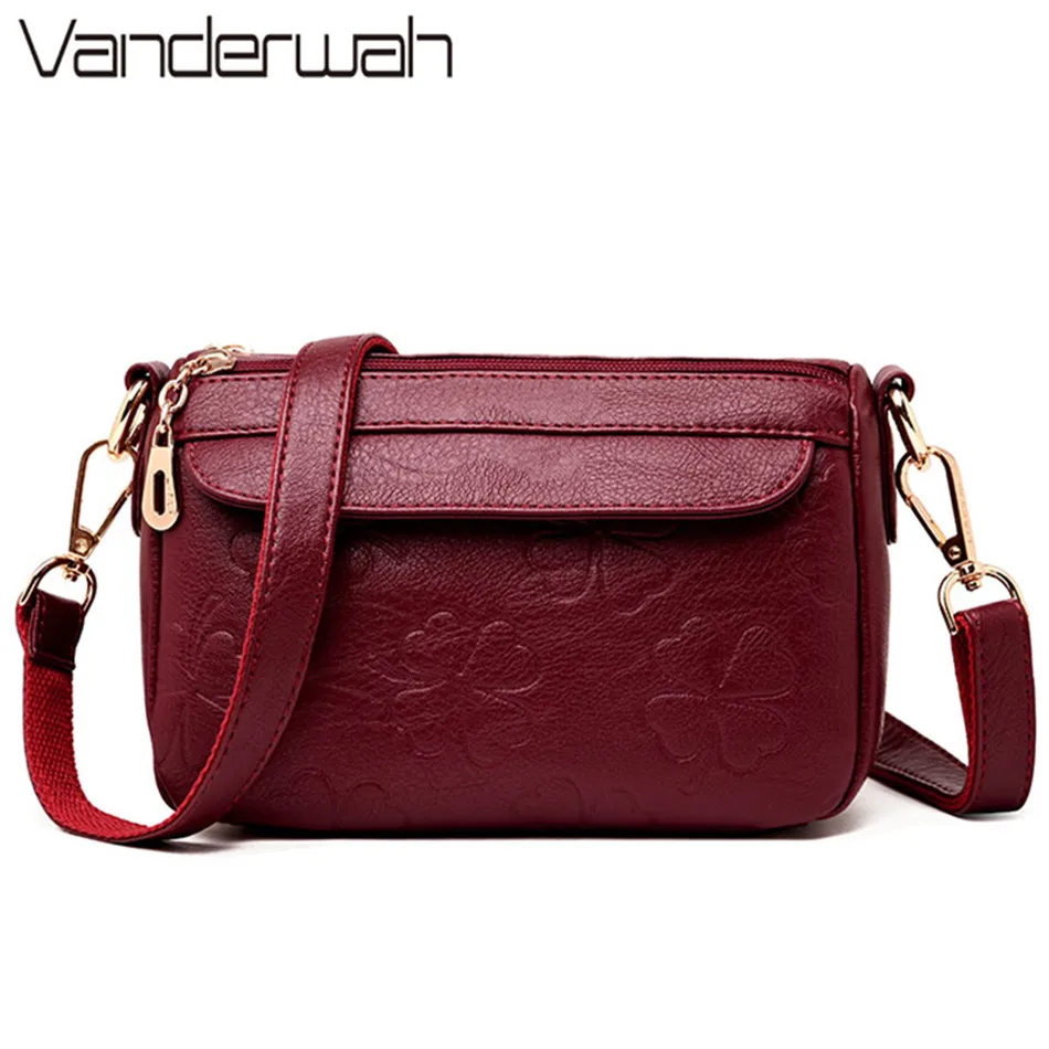 Новые роскошные женские сумки из мягкой кожи с цветочным принтом дизайнерские