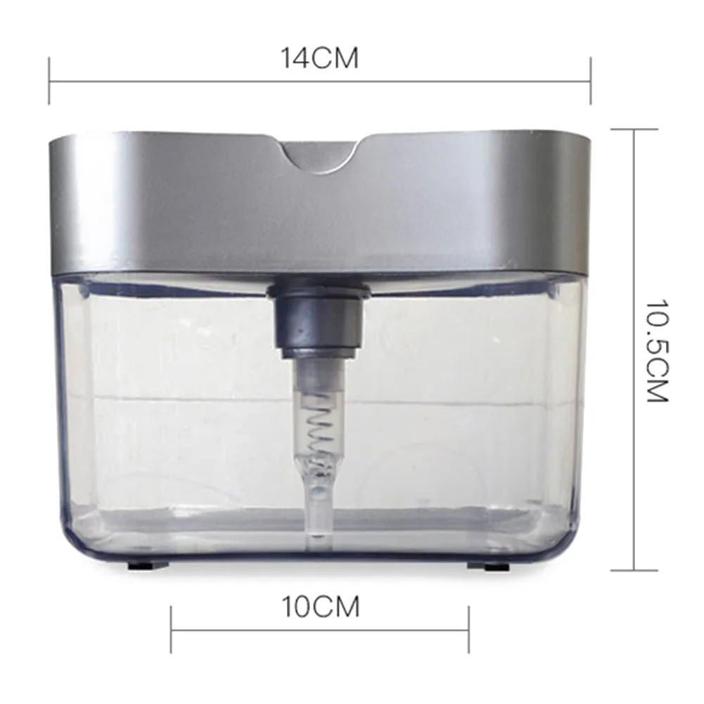

Soap Organizer Kitchen Cleaner Tools 2 in 1 Automatic Soap Dispenser Hand Press Liquid Soap Pump for Kitchen Bathroom