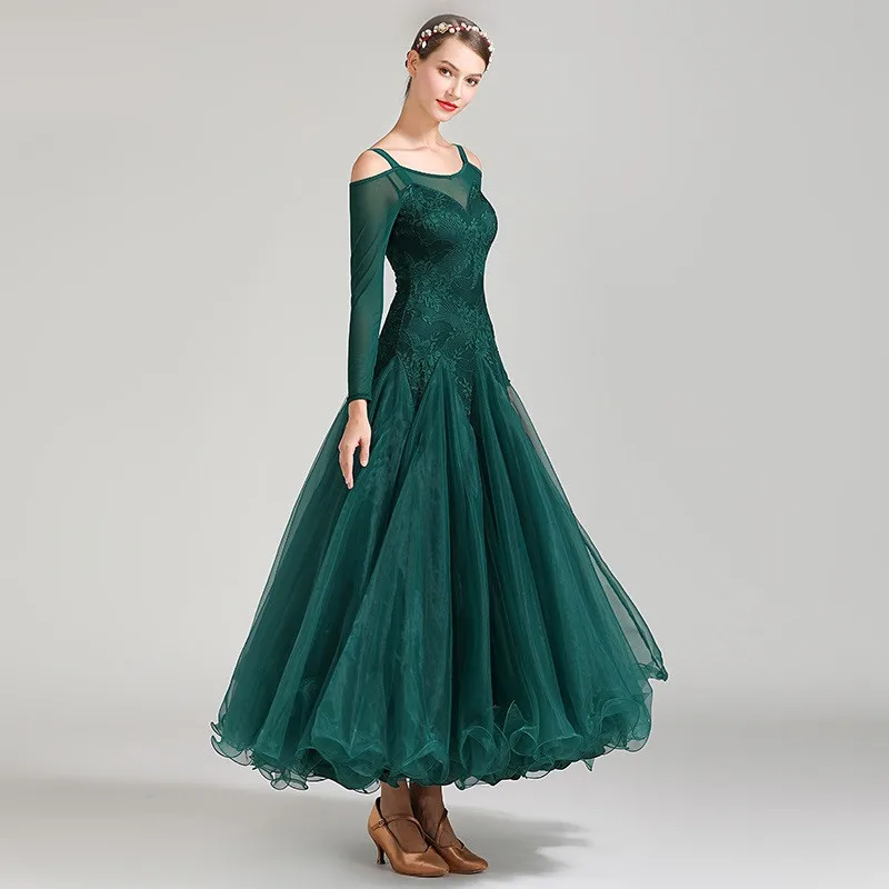 Бальные платья для румбы танцевальные костюмы конкурсов гладкие испанское