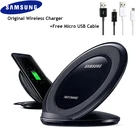 Оригинальное беспроводное быстрое зарядное устройство Samsung QI стандартная Складная Зарядка для Galaxy S7 Edge S11 S10 S9 S8 Plus S10e Note 10 9 8