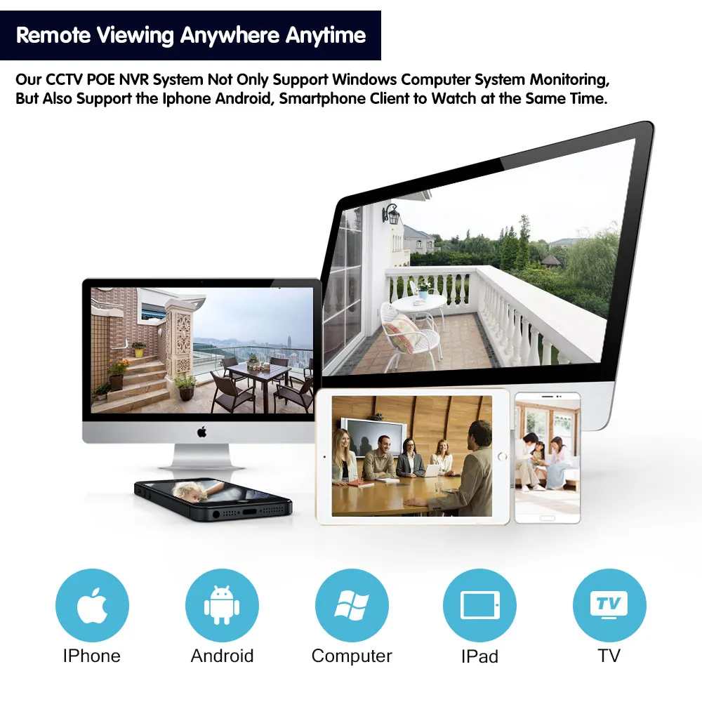 NIVISION 8CH 4K POE NVR Face Recognition CCTV Network Video Recorder Support Detection H.265 for IP Camera Security System | Безопасность