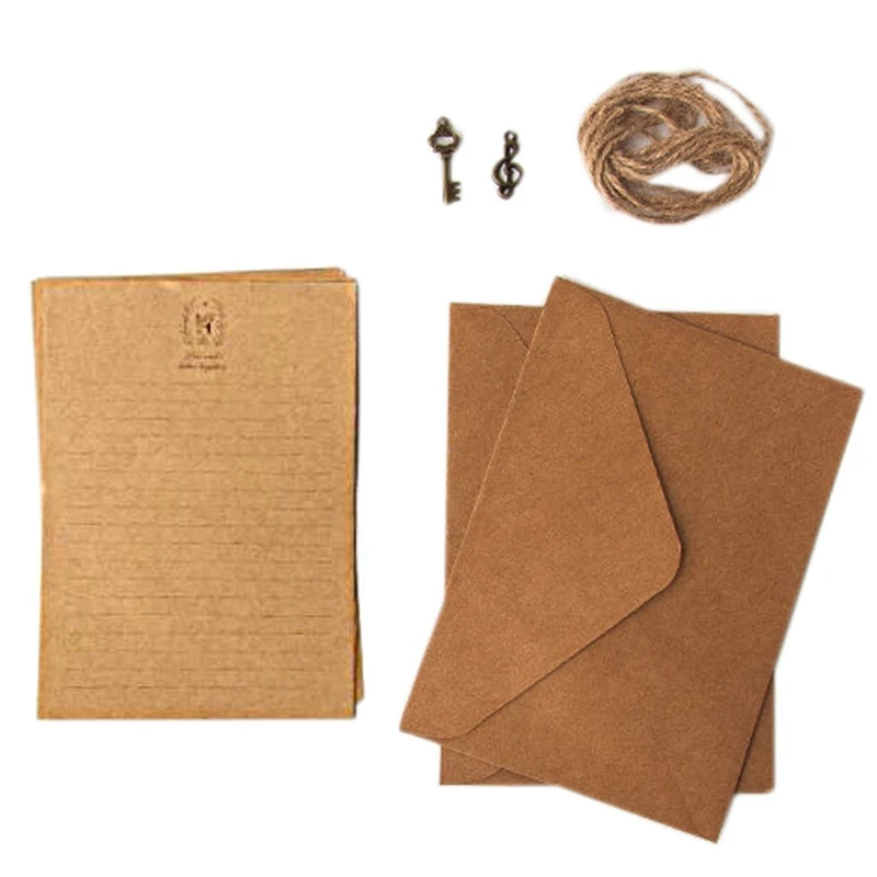 

12 Pcs Vintage Kraft Paper Writing Paper European Style Paper For Letter Writing Letter Paper Stationery