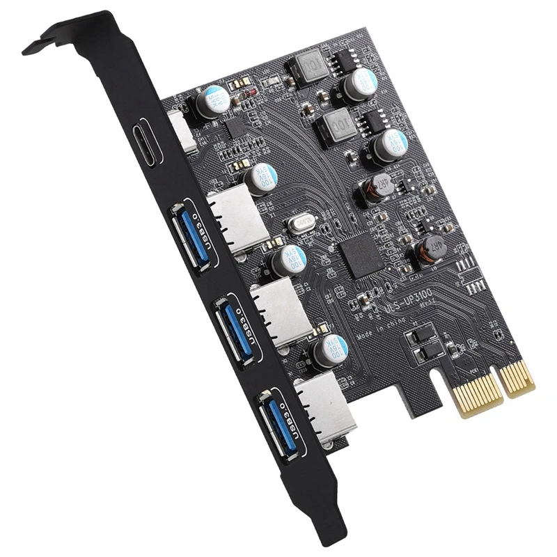 

ULS-3100 4-Port PCI-E Expansion PCI-E to USB3.0 Type-C Multi-Port Expansion Card