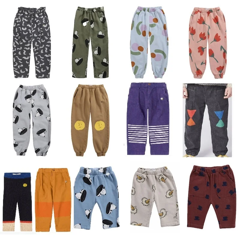 

Baby Clothes 2021 New Fall Girls Pants Boys Pants Sweatshirt Pants Printed Cartoon Boys Girls Trousers