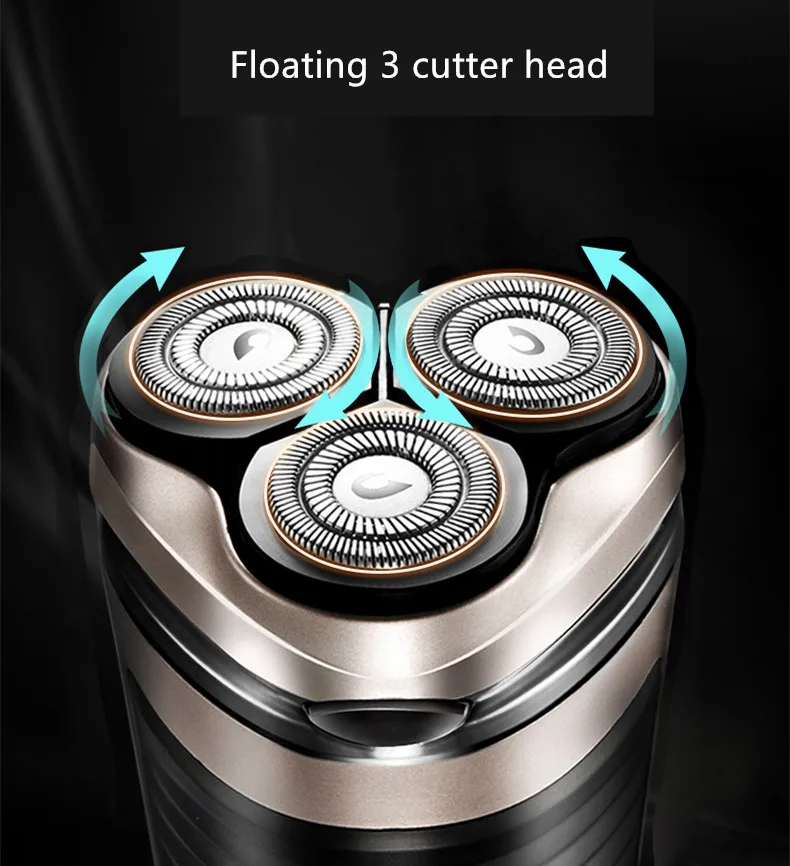 Electric shaver for men Washable Rechargeable Hair Beard shaving machine three blade Razor Electric shavers USB Charge