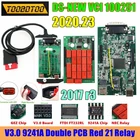 Сканер TCS Real 9241A V3.0 21 Red, новые реле с двойной печатной платой 2017R3 Multidiag Pro OBD2, новый VCI 2020,23 100251, 10 шт.
