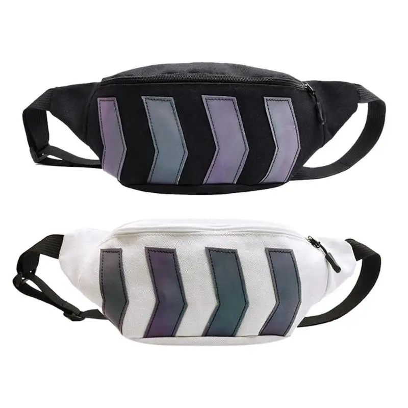 

Canvas Shoulder Waist Bags Women Men Fashion Fanny Belt Pack Hip Hop Street Daily Crossbody Chest Bags Casual Zipper Money Pouch
