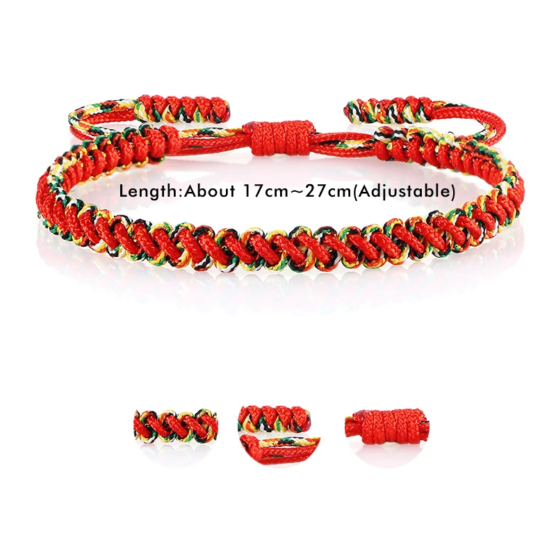 Очаровательный плетеный браслет с китайскими змеиными узлами для мужчин и