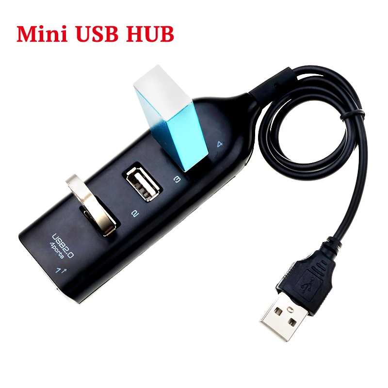 Удлинитель USB док-станция USB 2,0 4 Порты и разъёмы высокое Скорость USB разветвитель для ноутбука MacBook Аксессуары несколько хаб Мульти USB Порты и разъёмы HUB адаптер