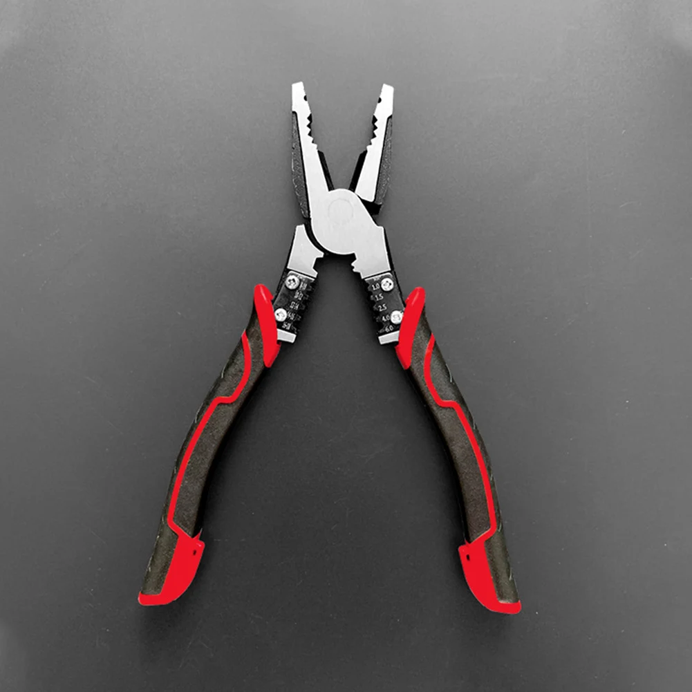 

3pcs 4 In 1 Crimper Cutter Industrial Durable Wire Stripper Multifunctional Combination Ergonomic Handle Pliers Set Hand Tool