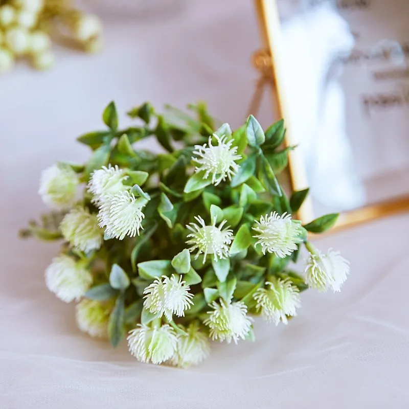 Искусственный цветок большой фрукт зеленое растение пасторальный обеденный