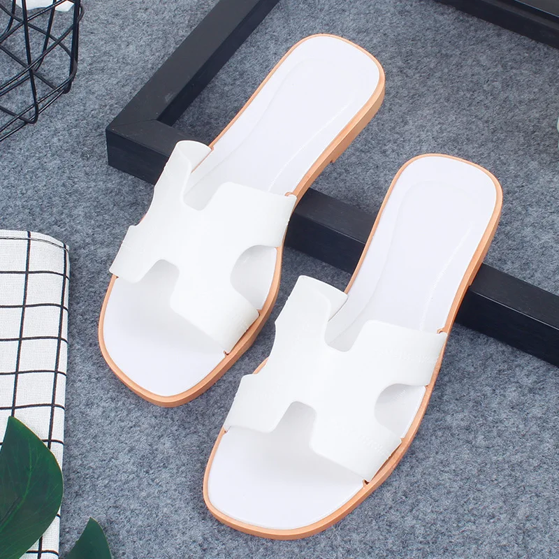 

New Home Slippers Bathroom Slippers Ladies Summer Indoor and Outdoor Wear-resistant Sandals Slippers Summer Household Sandals