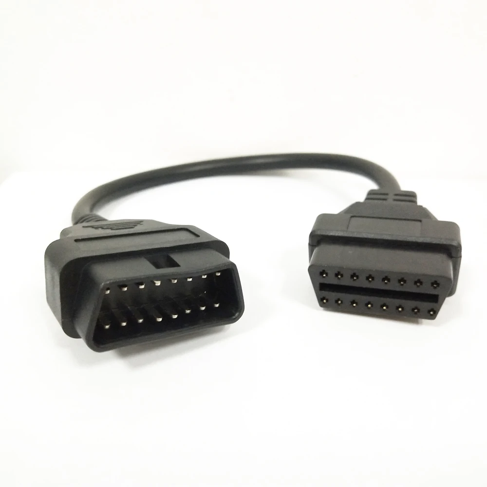 Автомобильный Удлинительный кабель OBD2 30/100/150/300 см 16 контактов OBDII OBD 2 EOBD