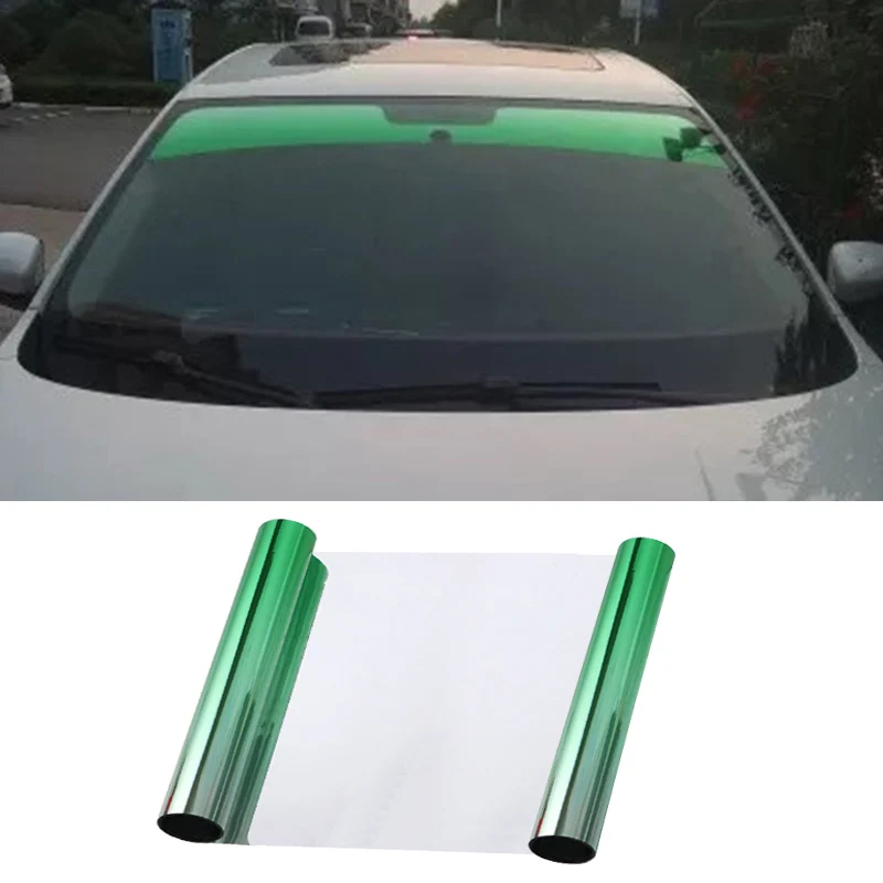 20x150cm Sun Shade Front Windshield Tinted Film Gradient Green Window Solar Protection car Accessories styling |