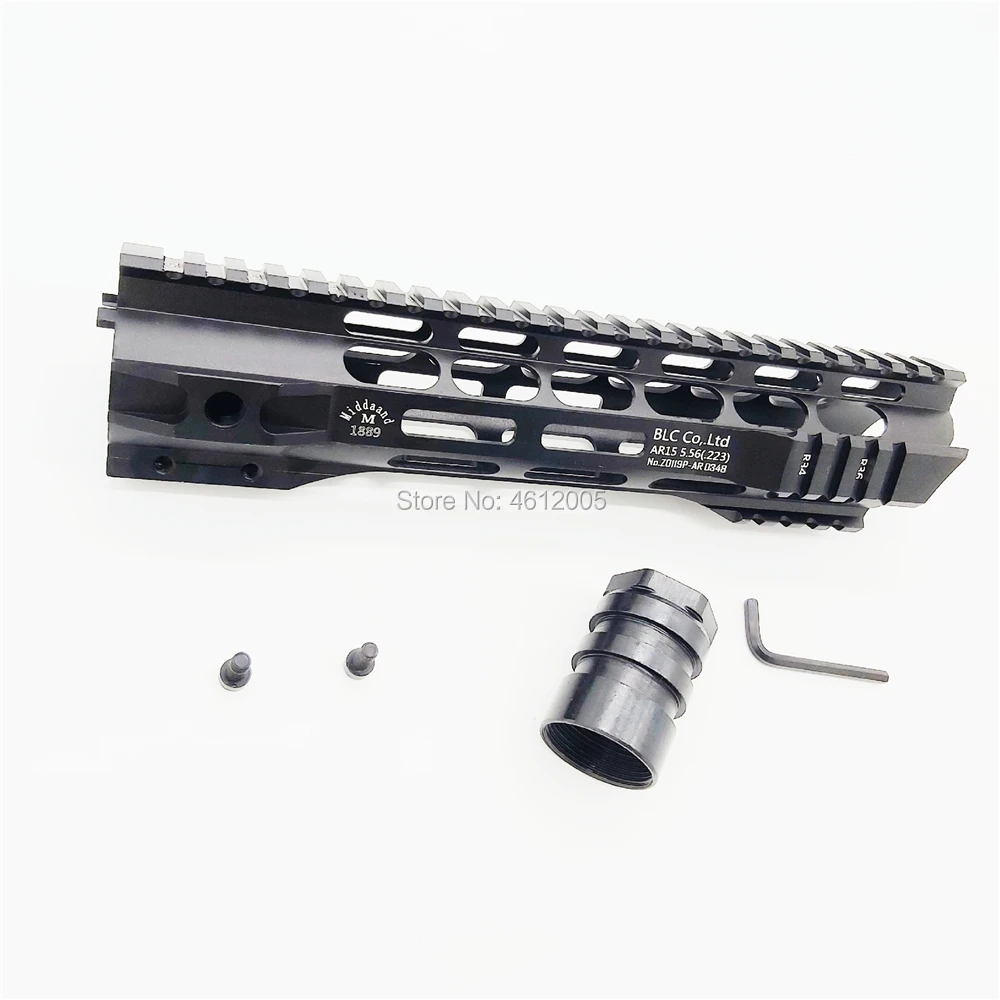 7 10 12 15 дюймов тактический ar 15 AR15 MLOK handguard поплавок супер тонкий Handguard Quad Rail стальная гайка для M4 M16