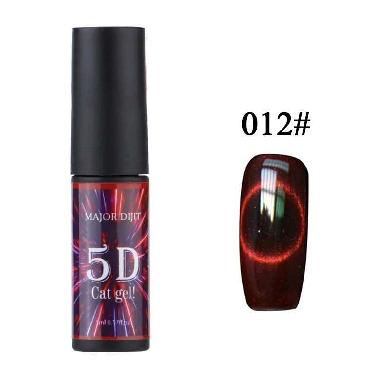 5D кошачий глаз Магнитный Гель-лак для ногтей 5 мл 12 цветов УФ-гель лаковый