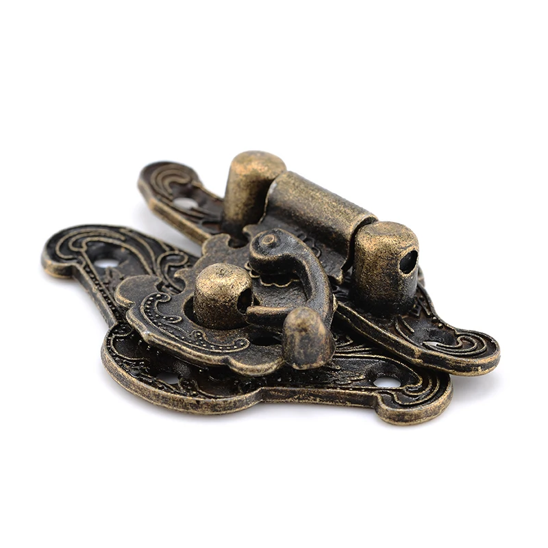 4 шт. старинная бронзовая защелка с застежкой ювелирный замок для деревянного