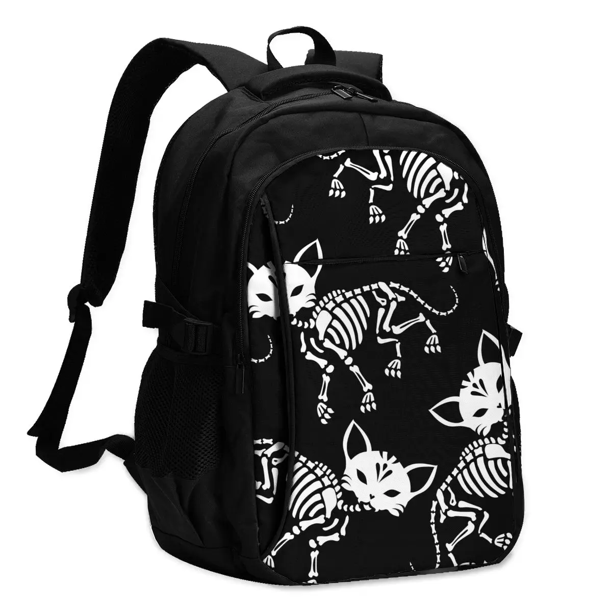 

Рюкзак для ноутбука, школьные рюкзаки, милые каркасы, День мертвых кошек, USB-зарядка, деловая дорожная сумка, рюкзак, классический дизайн