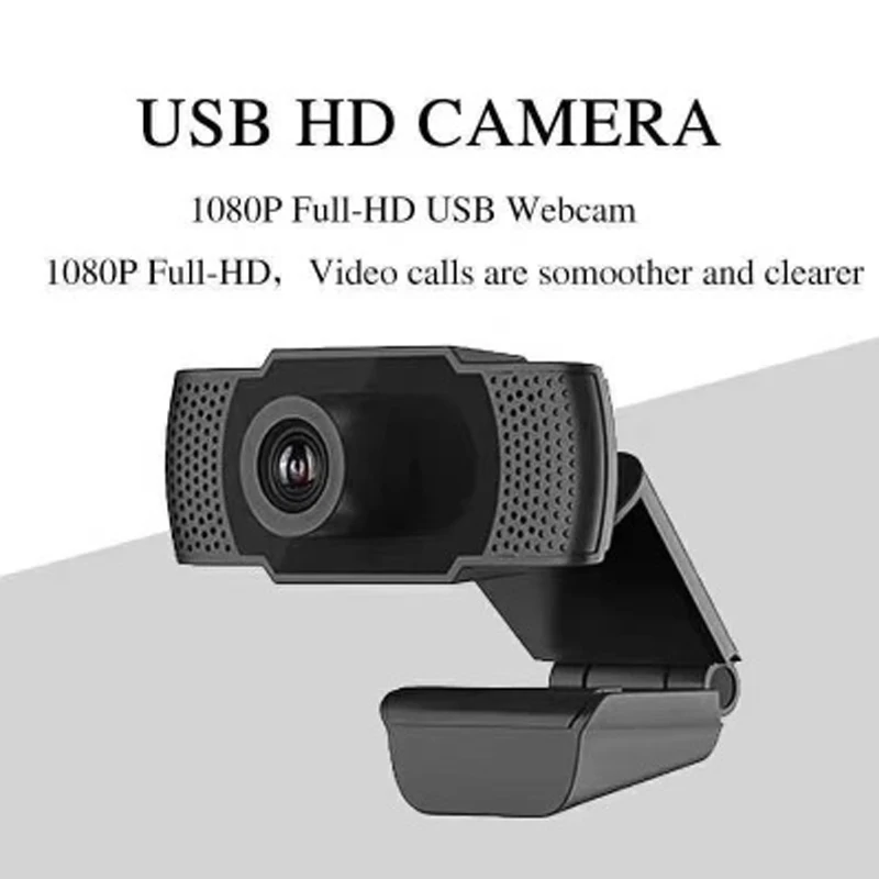 

2021 New product USB webcam 1080P webcam Computer camera with built-in stereo microphone is suitable for desktop laptop