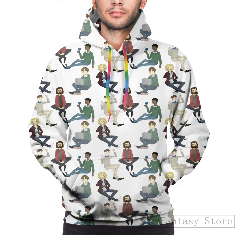 Женская Повседневная Толстовка с капюшоном и принтом | Мужская одежда