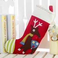 kawaii knitted christmas stocking santa reindeer moose 38cm baby doll