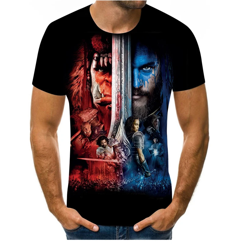 

Men's Clothing Summer New Oversized T Shirt Streetwear Dragon-ball 3d Digital Print Pattern Breathable Loose O-neck T-shirts Tee