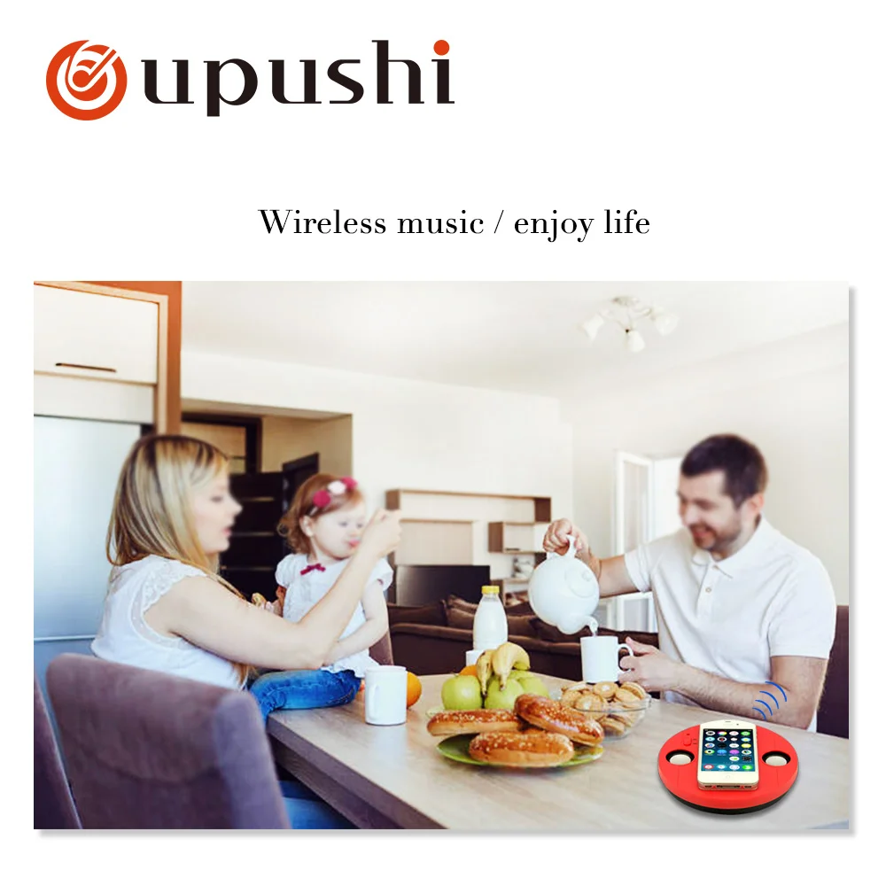Oupushi индукционный динамик для мобильного телефона аудио бар кухня звук ванная