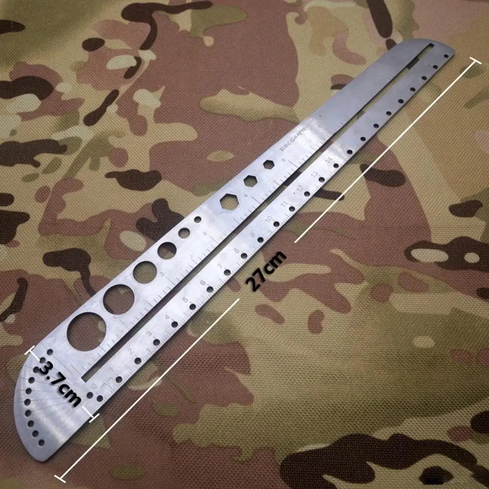 Multifunctional Stainless Steel Angle Protractor Ruler Degree Measuring Tool | Protractors