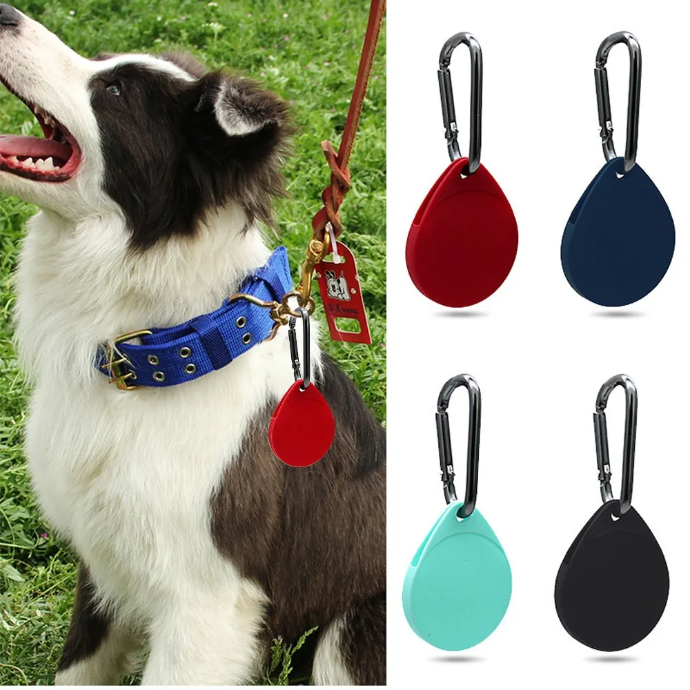 

Wireless Bluetooth Tracker Carry Case Anti-lost Device Protector Shell with Hook Locator Full Protection Cover For Apple Airtags