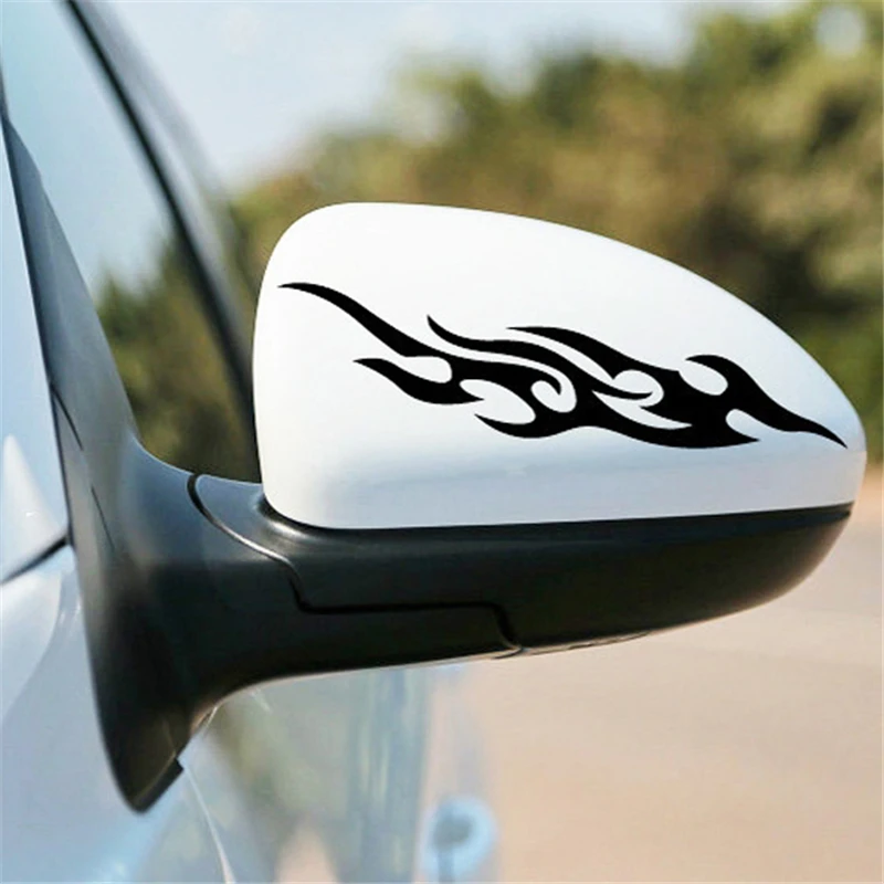 

Car Styling Flame Fire Car Stickers Decals for All Universal Cars Motorcycles On body Rear-view Mirror Car Lights Brow