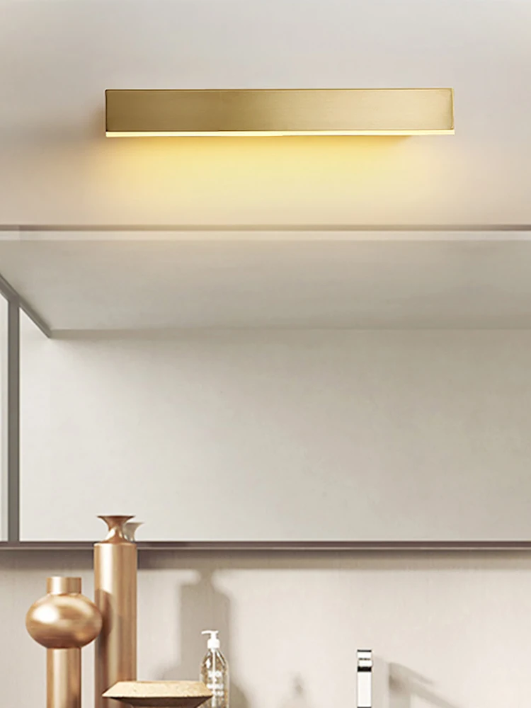 MOONSHADOW Wall Lights Bedroom Decor Led Full Copper Mirror Light Dressing Table Bathroom Makeup Lamps 220V | Лампы и освещение