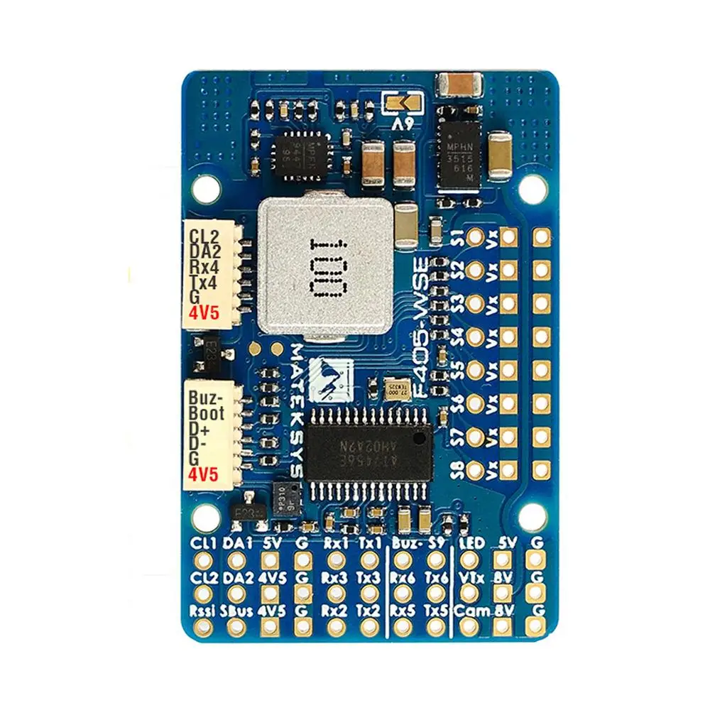 25x25 мм MATEK F405-WSE MPU6000 Baro OSD Blackbox F4 Контроллер полета 2-6S Для беспилотных летательных