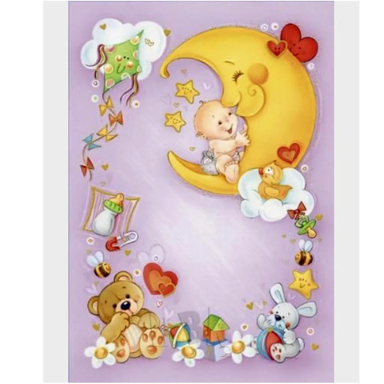 Силиконовые прозрачные штампы с изображением Луны животных мультфильмов и