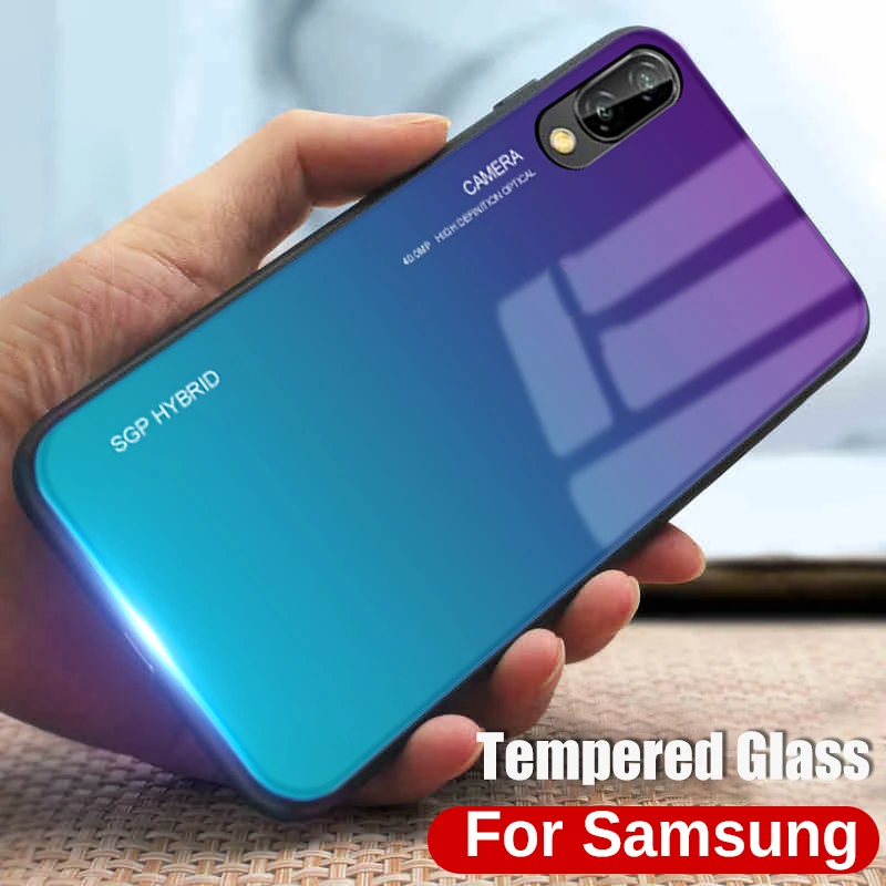 Защитный чехол из закаленного стекла для Samsung Galaxy