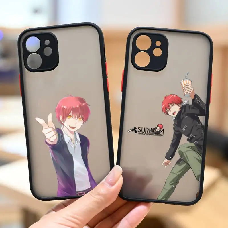 

Karma Akabane Assasination Classroom Phone Case matte transparent For iphone 7 8 11 12 13 plus mini x xs xr pro max cover